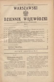 Warszawski Dziennik Wojewódzki dla Obszaru m. st. Warszawy.1937, nr 3 (4 marca)