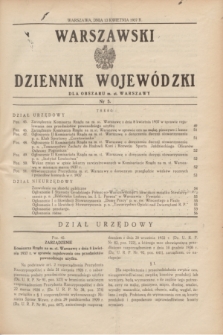 Warszawski Dziennik Wojewódzki dla Obszaru m. st. Warszawy.1937, nr 5 (13 kwietnia)