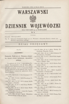 Warszawski Dziennik Wojewódzki dla Obszaru m. st. Warszawy.1937, nr 9 (12 maja)