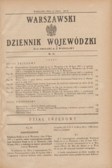 Warszawski Dziennik Wojewódzki dla Obszaru m. st. Warszawy.1937, nr 17 (27 lipca)