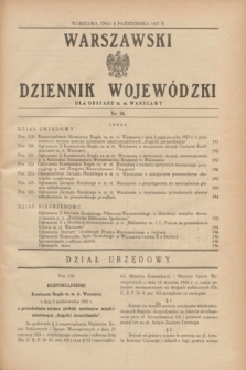 Warszawski Dziennik Wojewódzki dla Obszaru m. st. Warszawy.1937, nr 24 (8 października)