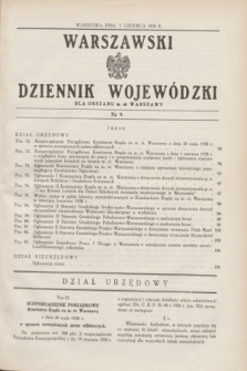 Warszawski Dziennik Wojewódzki dla Obszaru m. st. Warszawy.1938, nr 9 (7 czerwca)