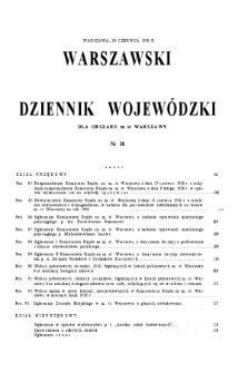 Warszawski Dziennik Wojewódzki dla Obszaru m. st. Warszawy.1938, nr 10 (30 czerwca)