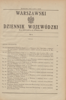 Warszawski Dziennik Wojewódzki dla Obszaru m. st. Warszawy.1939, nr 6 (3 lipca)