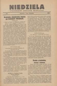 Niedziela : tygodniowy dodatek bezpłatny.1933, nr 46 (12 listopada)