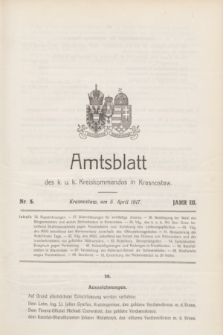 Amtsblatt des k. u. k. Kreiskommandos in Krasnostaw.Jg.3, Nr. 5 (5 April 1917)