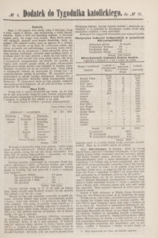 Dodatek do Tygodnika katolickiego do № 10.[T.3], № 4 ([7 marca] 1862)