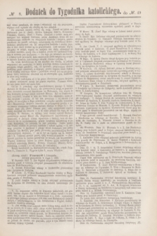 Dodatek do Tygodnika katolickiego do № 49.[T.4], № 8 ([4 grudnia] 1863)