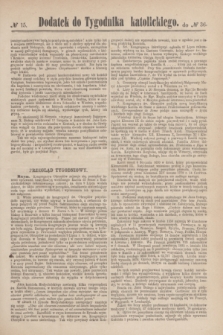 Dodatek do Tygodnika katolickiego do № 36.[T.5], № 15 ([2 września] 1864)