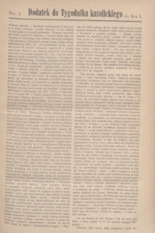 Dodatek do Tygodnika katolickiego do Nru 3.[T.8], nr 2 ([18 stycznia] 1867)