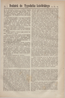Dodatek do Tygodnika katolickiego do nr 14.T.9, nr 7 ( [3 kwietnia] 1868)