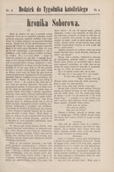 Dodatek do Tygodnika katolickiego.T.11, nr 4 ([28 stycznia] 1870)