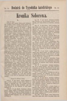 Dodatek do Tygodnika katolickiego.T.11, nr 10 ([11 marca] 1870)