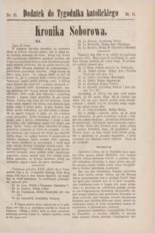 Dodatek do Tygodnika katolickiego.T.11, nr 11 (1870)