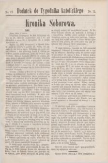 Dodatek do Tygodnika katolickiego.T.11, nr 12 (1870)