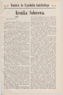 Dodatek do Tygodnika katolickiego.T.11, nr 13 (1870)