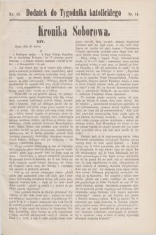 Dodatek do Tygodnika katolickiego.T.11, nr 14 (1870)
