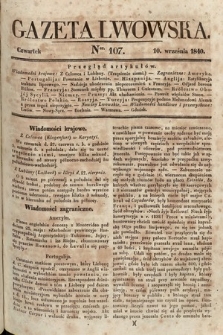 Gazeta Lwowska. 1840, nr 107