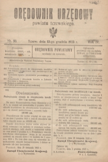 Orędownik Urzędowy powiatu tczewskiego. R.4, nr 50 (13 grudnia 1923)