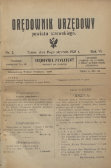 Orędownik Urzędowy powiatu tczewskiego. R.6, nr 2 (15 stycznia 1925)