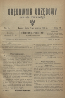 Orędownik Urzędowy powiatu tczewskiego. R.6, nr 11 (19 marca 1925)