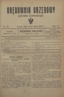 Orędownik Urzędowy powiatu tczewskiego. R.6, nr 29 (23 lipca 1925)