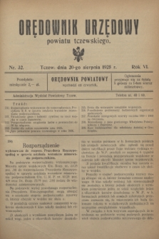Orędownik Urzędowy powiatu tczewskiego. R.6, nr 32 (20 sierpnia 1925)