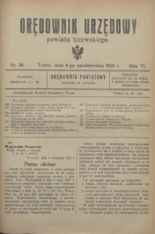 Orędownik Urzędowy powiatu tczewskiego. R.6, nr 39 (8 października 1925)