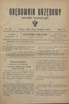 Orędownik Urzędowy powiatu tczewskiego. R.6, nr 50 (24 grudnia 1925)