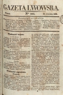 Gazeta Lwowska. 1840, nr 109