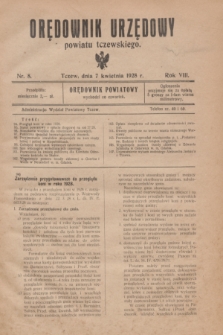 Orędownik Urzędowy powiatu tczewskiego. R.8[!], nr 8 (7 kwietnia 1928)