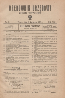 Orędownik Urzędowy powiatu tczewskiego. R.8[!], nr 9 (24 kwietnia 1928)