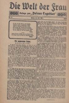 Die Welt der Frau : Beilage zum „Posener Tageblatt”.1927, Nr. 6 (20 März)