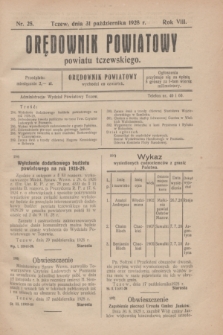 Orędownik Powiatowy powiatu tczewskiego. R.8[!], nr 25 (31 października 1928)