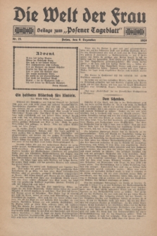 Die Welt der Frau : Beilage zum „Posener Tageblatt”.1928, Nr. 25 (8 Dezember)