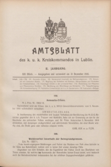 Amtsblatt des k. u. k. Kreiskommandos in Lublin.Jg.2, Stück 13 (31 Dezember 1916) + dod.