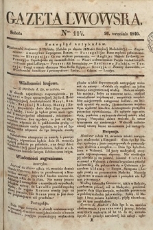 Gazeta Lwowska. 1840, nr 114