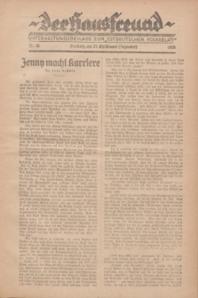 Der Hausfreund : Unterhaltungsbeilage zum „Ostdeutschen Volksblatt”.1928, Nr. 28 (23 Christmont [Dezember])