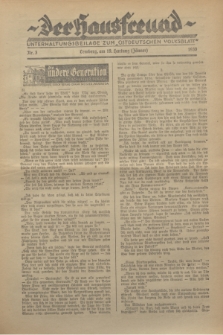 Der Hausfreund : Unterhaltungsbeilage zum „Ostdeutschen Volksblatt”.1930, Nr. 3 (19 Hartung [Jänner])