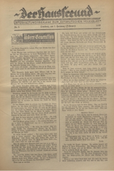 Der Hausfreund : Unterhaltungsbeilage zum „Ostdeutschen Volksblatt”.1930, Nr. 5 (2 Hornung [Februar])