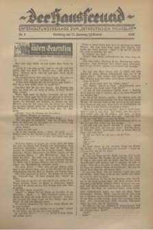 Der Hausfreund : Unterhaltungsbeilage zum „Ostdeutschen Volksblatt”.1930, Nr. 8 (23 Hornung [Februar])