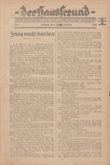 Der Hausfreund : Unterhaltungsbeilage zum „Ostdeutschen Volksblatt”.1929, Nr. 1 (6 Jänner [Januar])