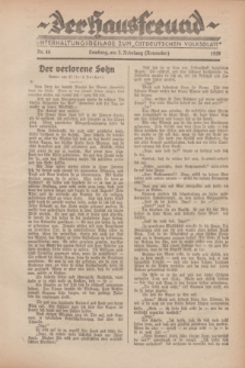 Der Hausfreund : Unterhaltungsbeilage zum „Ostdeutschen Volksblatt”.1929, Nr. 44 (3 Nebelung [November])