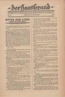 Der Hausfreund : Unterhaltungsbeilage zum „Ostdeutschen Volksblatt”.1931, Nr. 22 (31 Wonnemond [Mai])