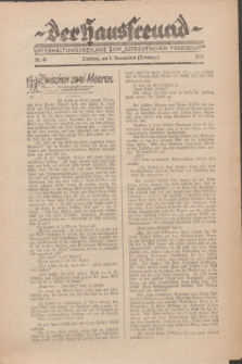 Der Hausfreund : Unterhaltungsbeilage zum „Ostdeutschen Volksblatt”.1931, Nr. 43 (1 Nebelung [November])