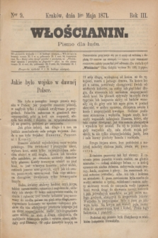 Włościanin : pismo dla ludu.R.3, nr 9 (1 maja 1871)