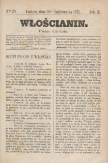 Włościanin : pismo dla ludu.R.3, nr 20 (16 października 1871)