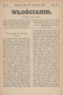 Włościanin : pismo dla ludu.R.6, nr 2 (16 stycznia 1874)