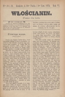 Włościanin : pismo dla ludu.R.6, nr 20/21 (16 października 1874)