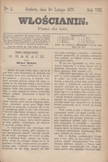 Włościanin : pismo dla ludu.R.8, nr 3 (1 lutego 1876)